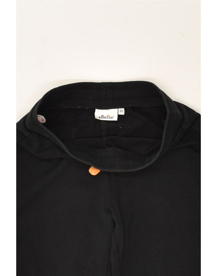ELLESSE Girls Tracksuit Trousers Joggers 7-8 Years Black Cotton | Vintage Ellesse | Thrift | Second-Hand Ellesse | Used Clothing | Messina Hembry 