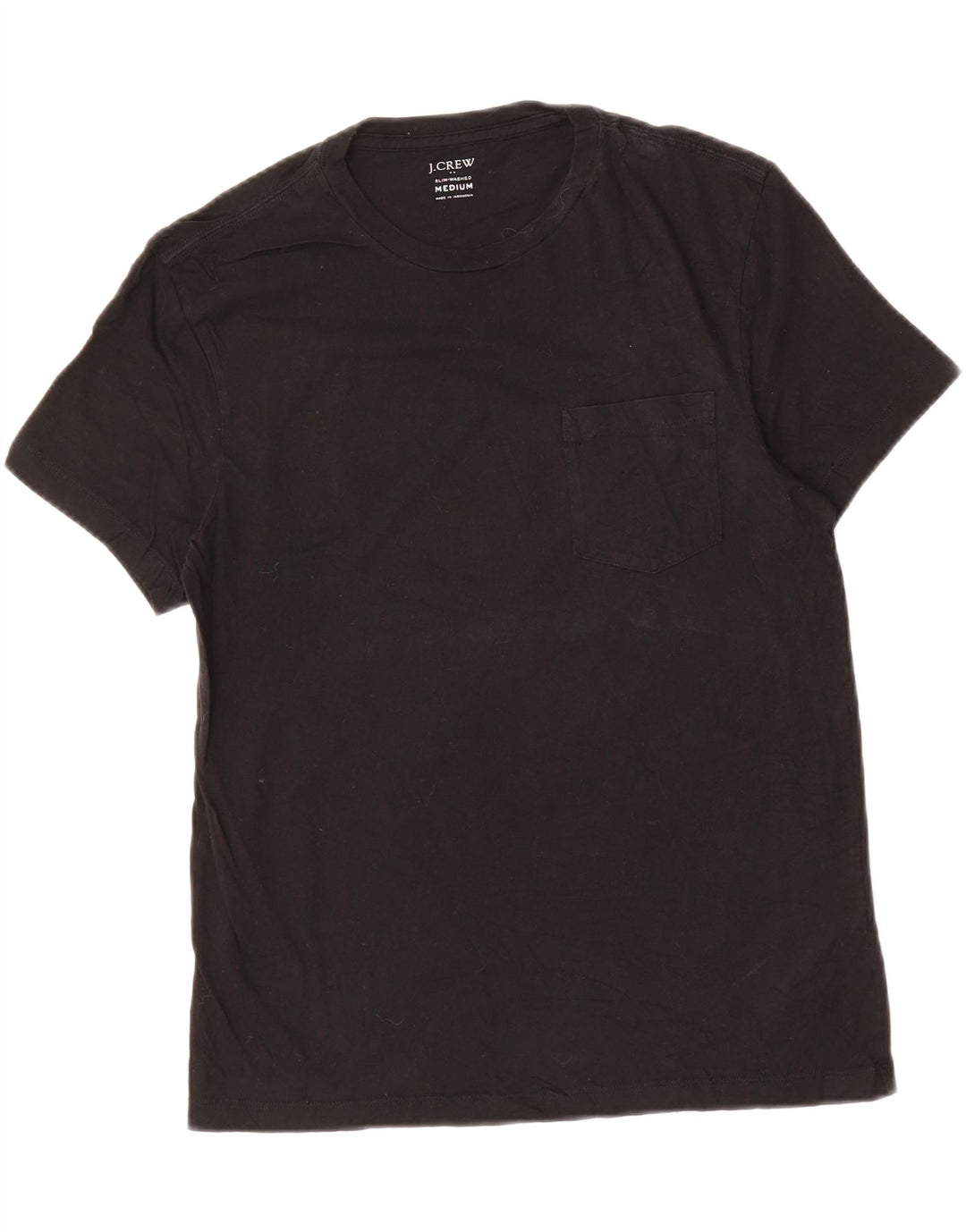 J. CREW Womens T-Shirt Top UK 14 Medium Black Cotton Vintage J. Crew and Second-Hand J. Crew from Messina Hembry 
