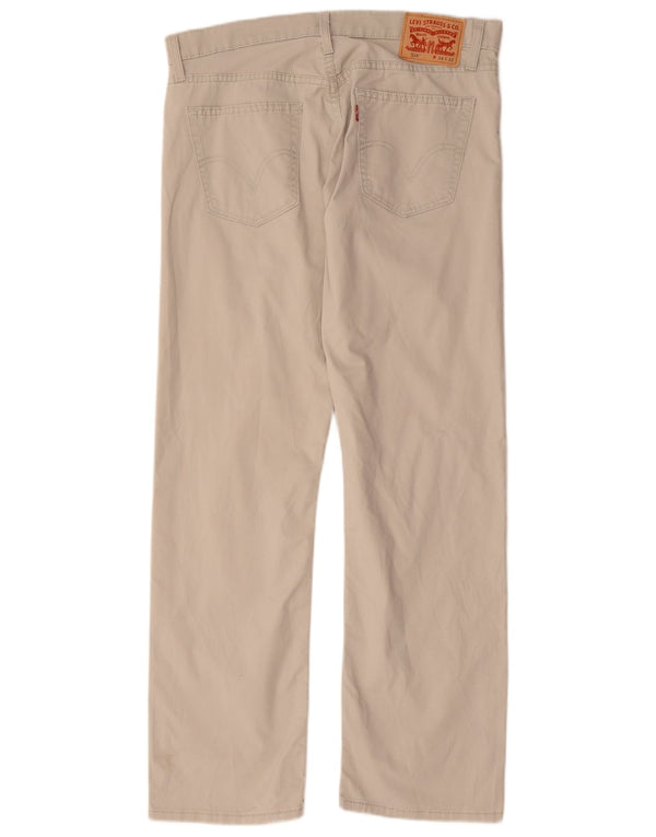 Levi's Mens 514 Straight Casual Trousers W34 L32 White Cotton