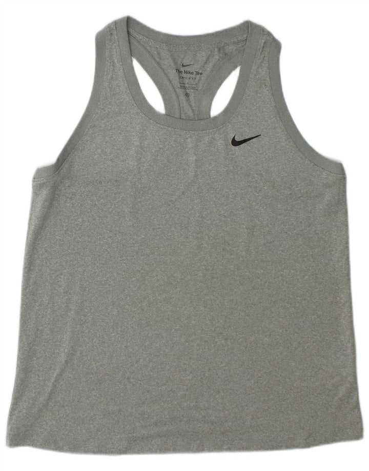 Мужской жилет Nike Dri Fit, большой серый полиэстер