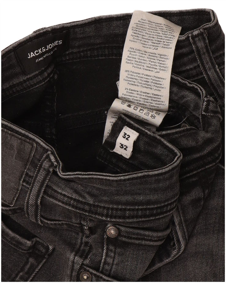 Мужские узкие джинсы Jack & Jones GLENN W32 L32, серый хлопок