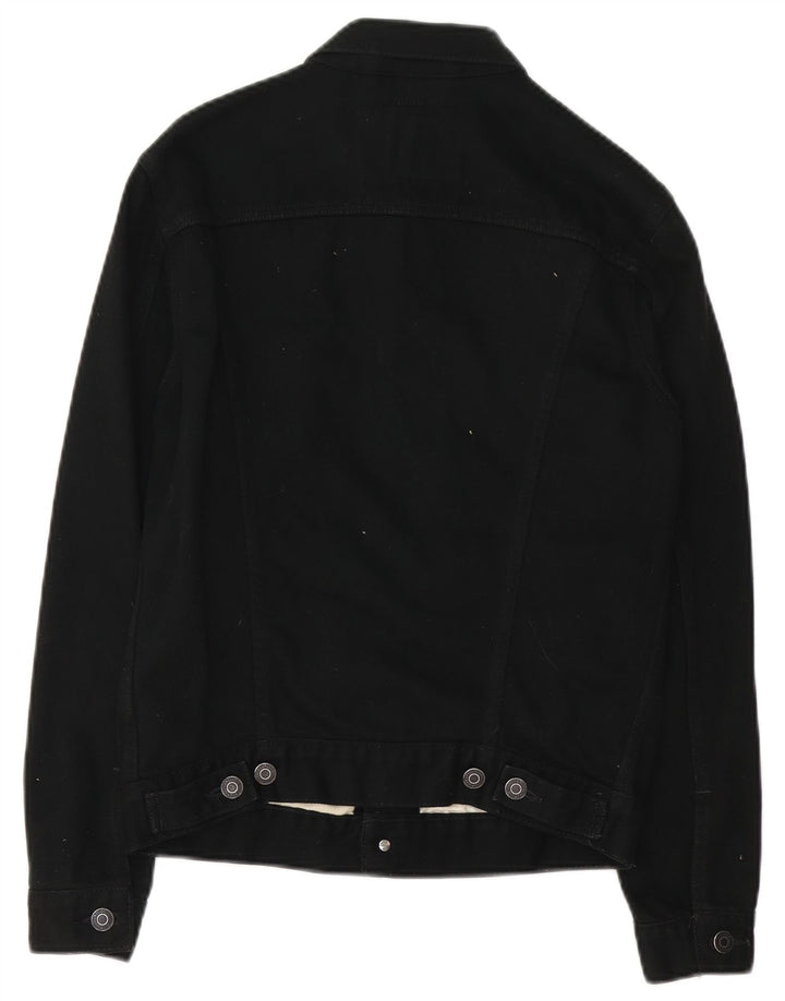 Мужская джинсовая куртка Levi's UK 36, маленькая, черный, хлопок