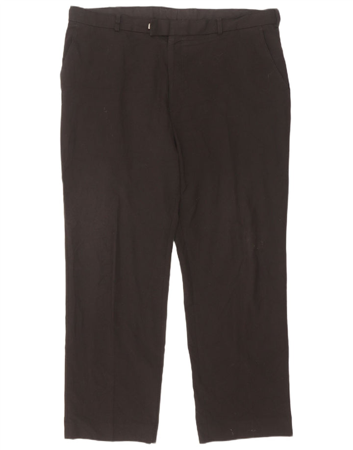 Мужские прямые костюмные брюки Marks & Spencer W40 L31 черные