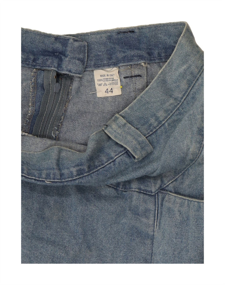 VINTAGE Womens Denim Skirt IT 44 Medium W26 Blue Cotton Vintage Vintage and Second-Hand Vintage from Messina Hembry 