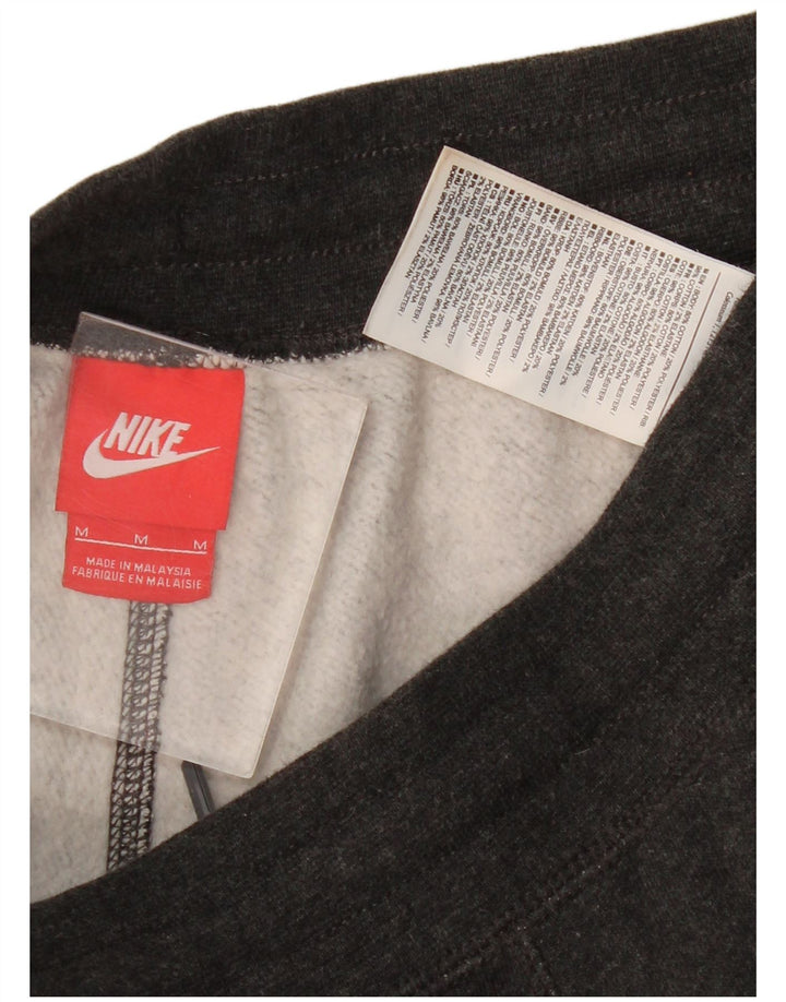 Мужские спортивные брюки с графическим рисунком Nike, хлопковые джоггеры среднего серого цвета