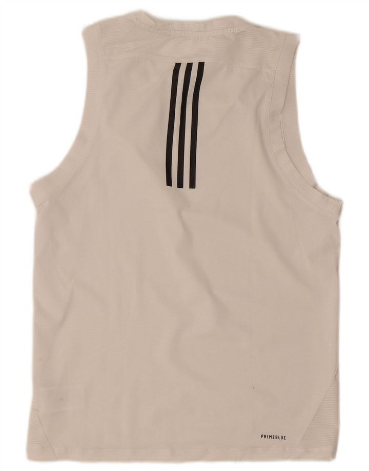 Мужской жилет Adidas Top Small Белый Полиэстер
