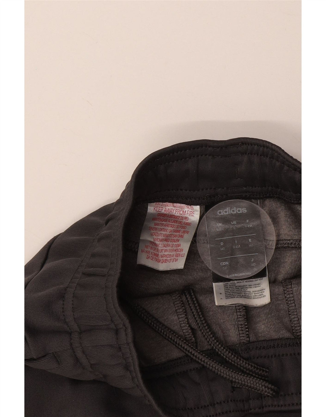 ADIDAS Спортивный костюм для мальчиков Брюки-джоггеры 9-10 лет Серый хлопок