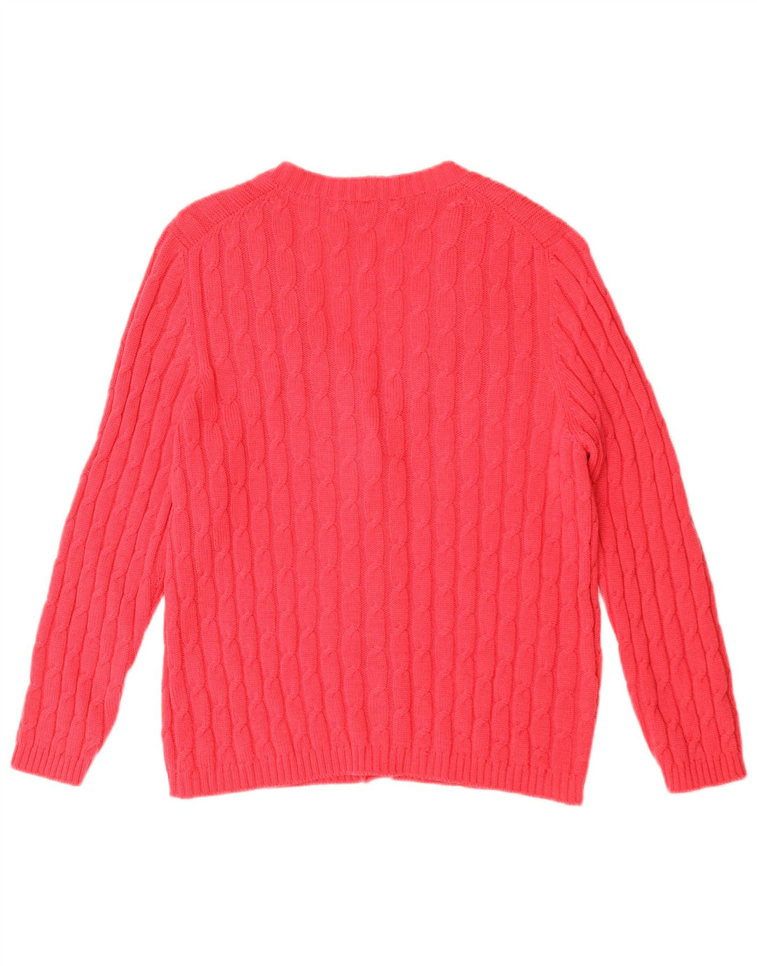 Винтажный женский свободный кардиган-свитер UK 18 XL, красный