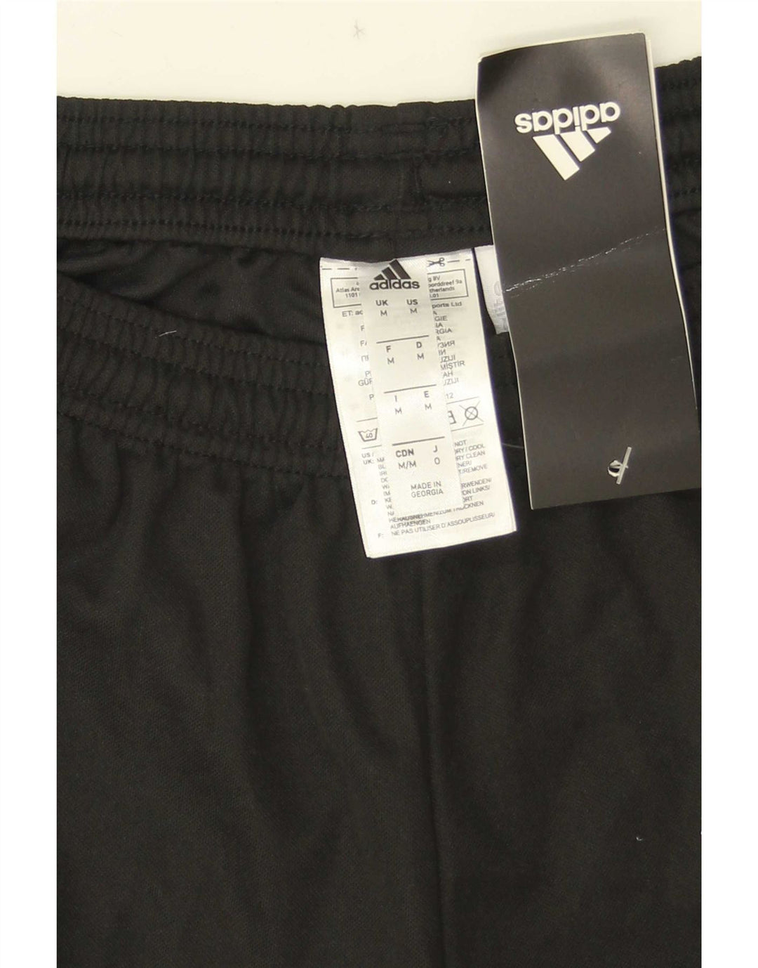 Мужские спортивные шорты Adidas Climalite, средний черный полиэстер