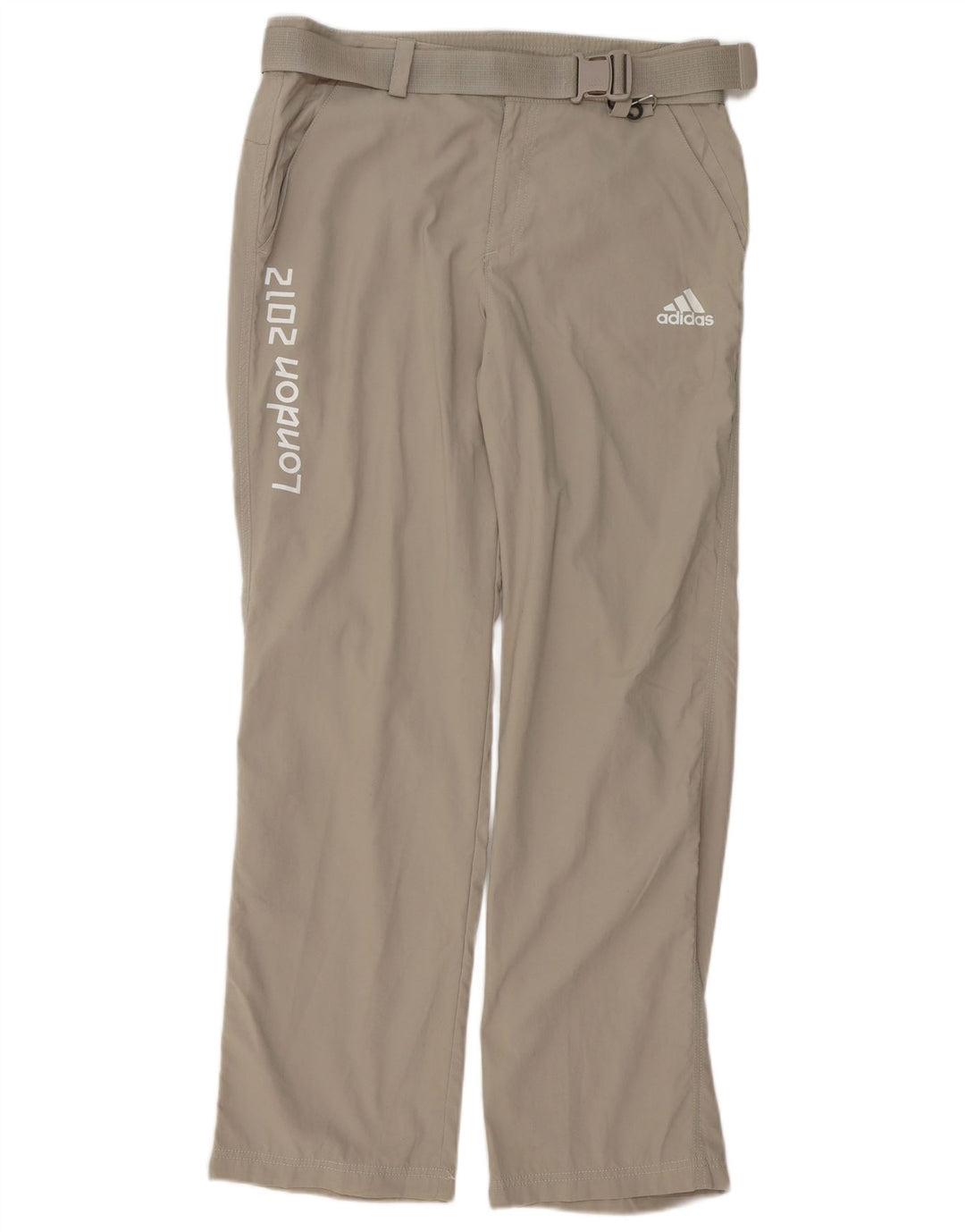 Мужские прямые брюки чинос Adidas с рисунком, средние W32 L32, серый полиэстер