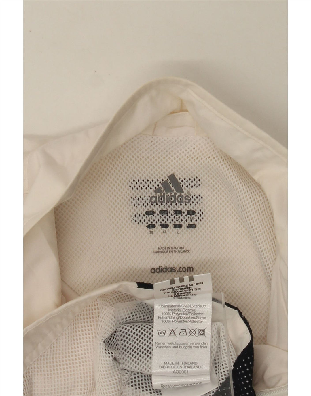 Женский спортивный костюм ADIDAS Top Jacket UK 12 Medium White Colorblock