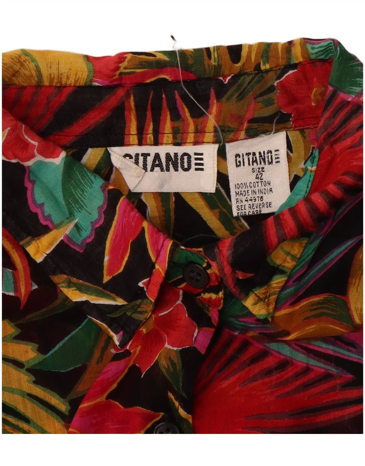 GITANO Womens Oversized Shirt Dress EU 42 Large Multicoloured Tropical
