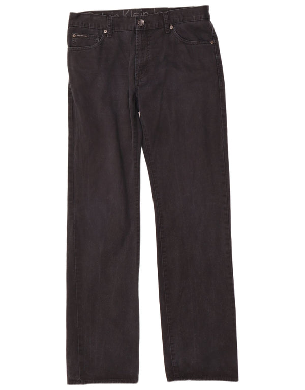 Мужские прямые джинсы Calvin Klein W33 L34 темно-синие, хлопок