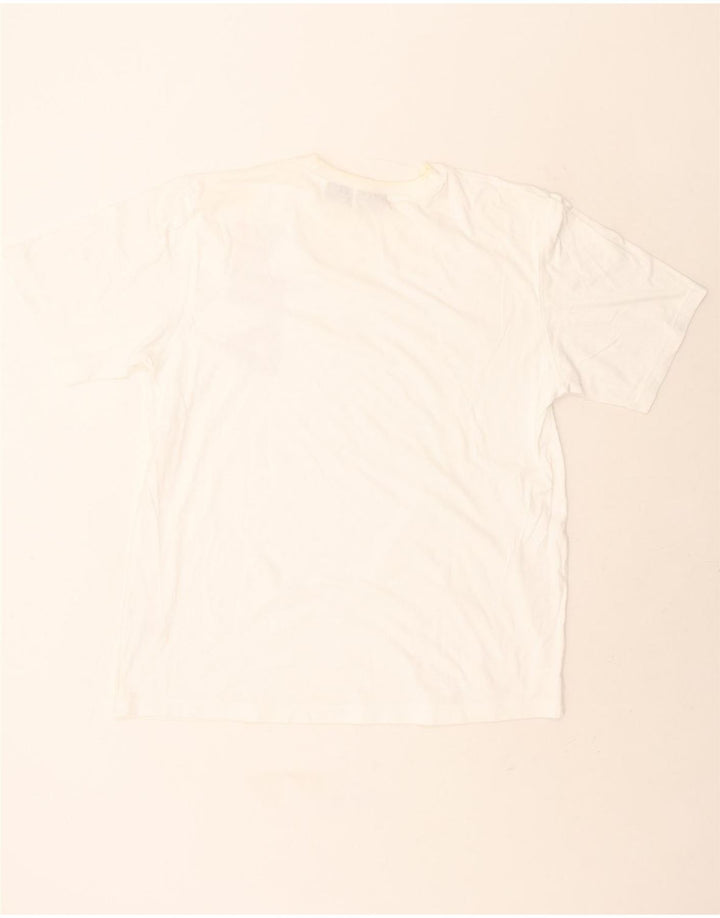 FILA Mens Graphic T-Shirt Top XL White Cotton Vintage Fila and Second-Hand Fila from Messina Hembry 