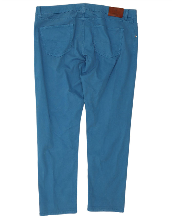 Hackett Мужские прямые повседневные брюки W44 L31 синие, хлопок