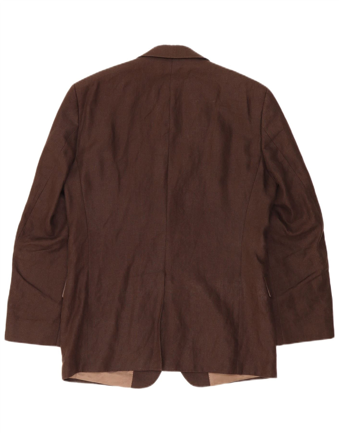 SOLBIATI Мужской пиджак на 2 пуговицах IT 48 Средний коричневый лен