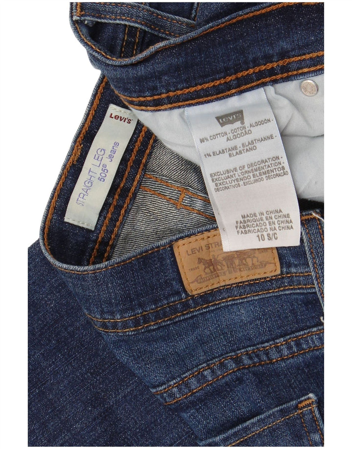 Женские прямые джинсы Levi's 505, США, 10, большие, W30, L29, синие, хлопок