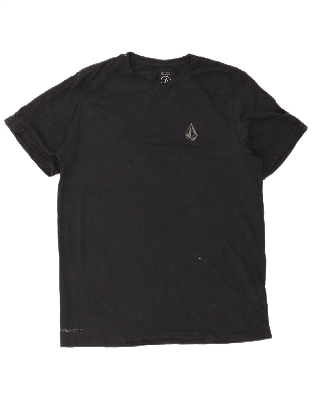 Volcom Мужская футболка с графическим рисунком современного кроя, большой черный хлопковый топ