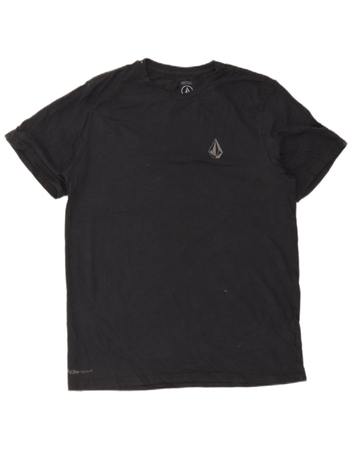 Volcom Мужская футболка с графическим рисунком современного кроя, большой черный хлопковый топ