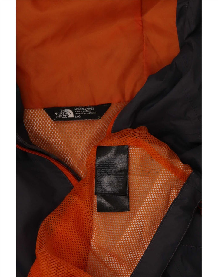 Мужская дождевик с капюшоном The North Face UK 40, большой серый нейлон