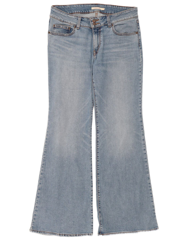 Женские супернизкие расклешенные джинсы Levi's W31 L34, синий хлопок