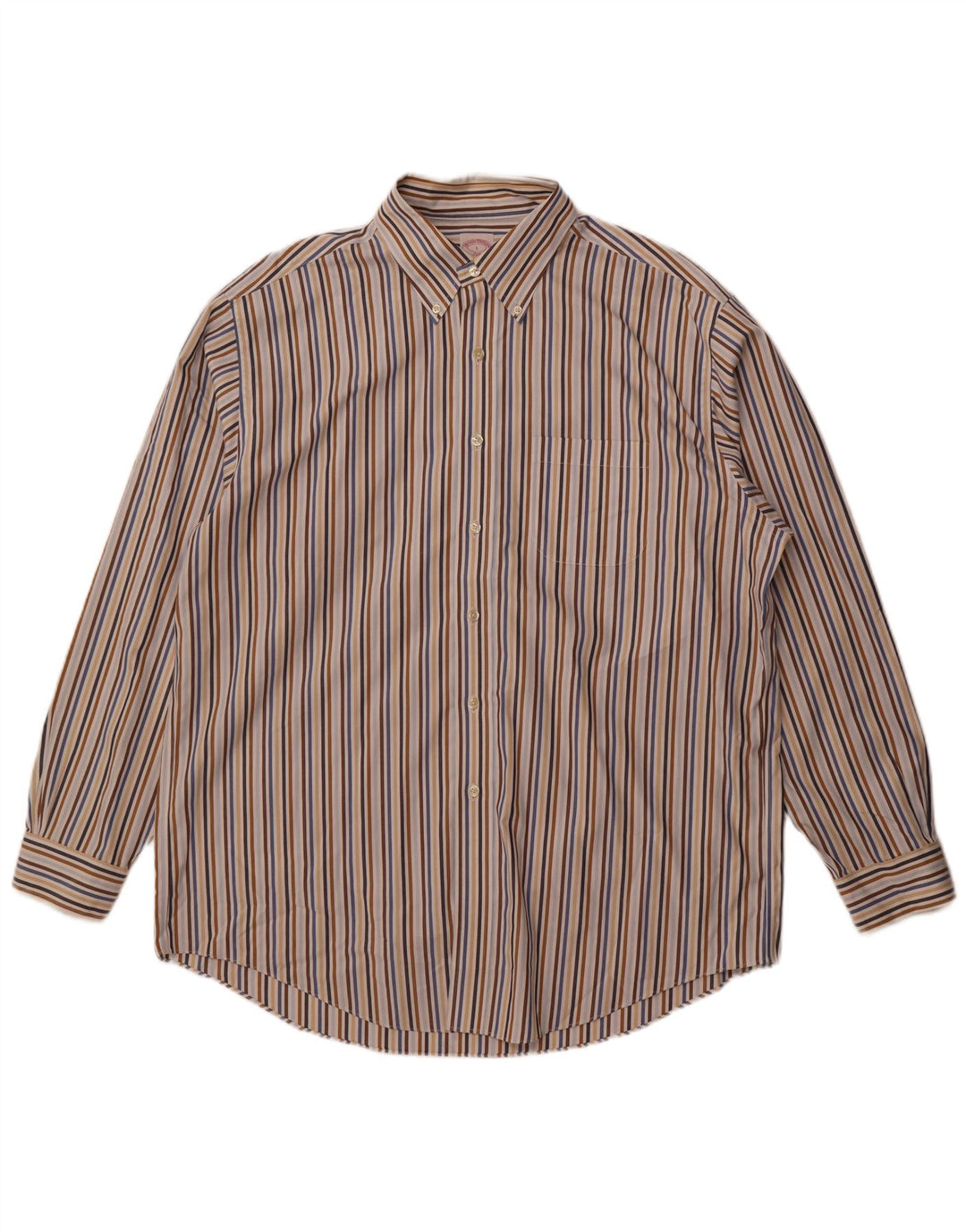 Мужская рубашка Brooks Brothers 346, большая разноцветная хлопковая полоска