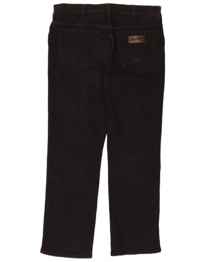 Мужские прямые джинсы Wrangler Texas W36 L30, черный хлопок