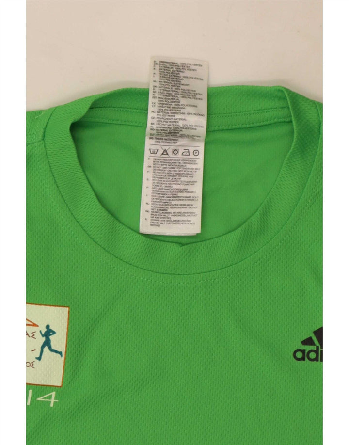 Adidas Мужская футболка с рисунком Aohna Верх среднего зеленого цвета из полиэстера