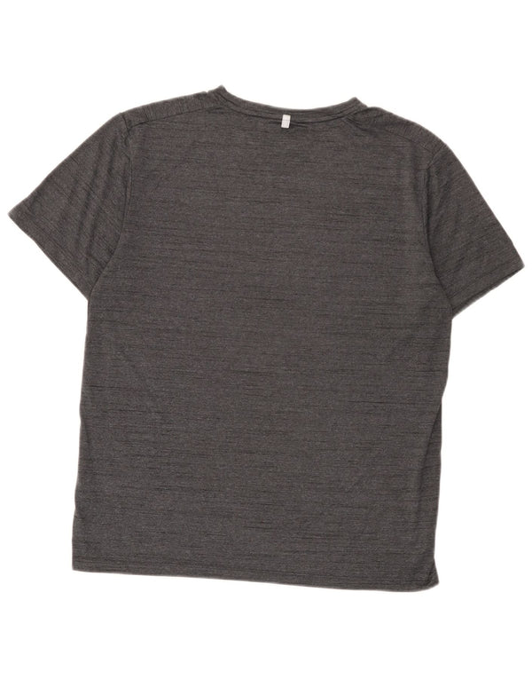 Russell Athletic Mens Dri-Power T-Shirt Top UK 38/40 Medium Grey Flecked