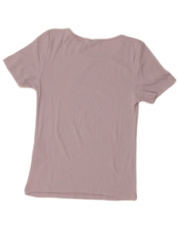 Женская укороченная футболка Levi's Top UK 10 Small Purple Cotton