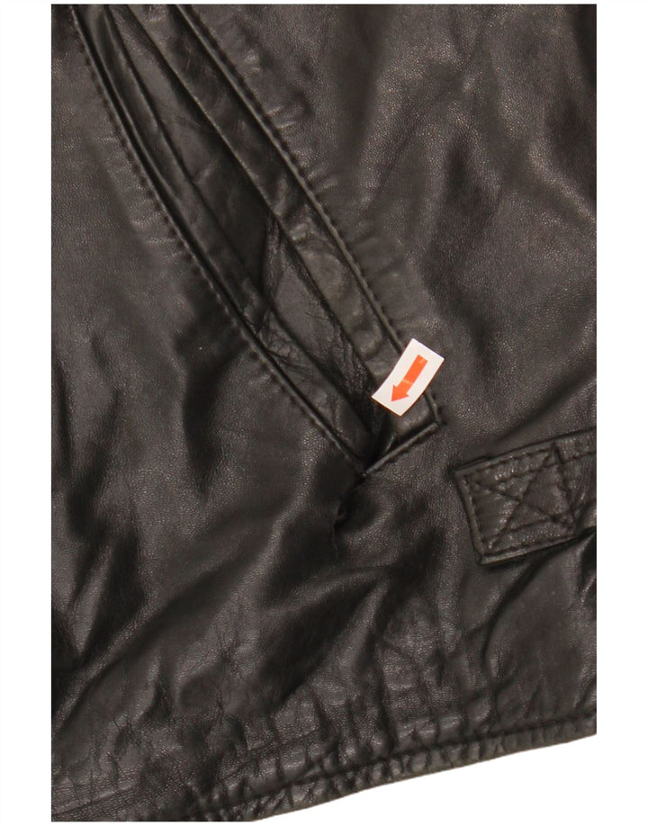 Куртка женская кожаная VINTAGE IT 54 3XL черная