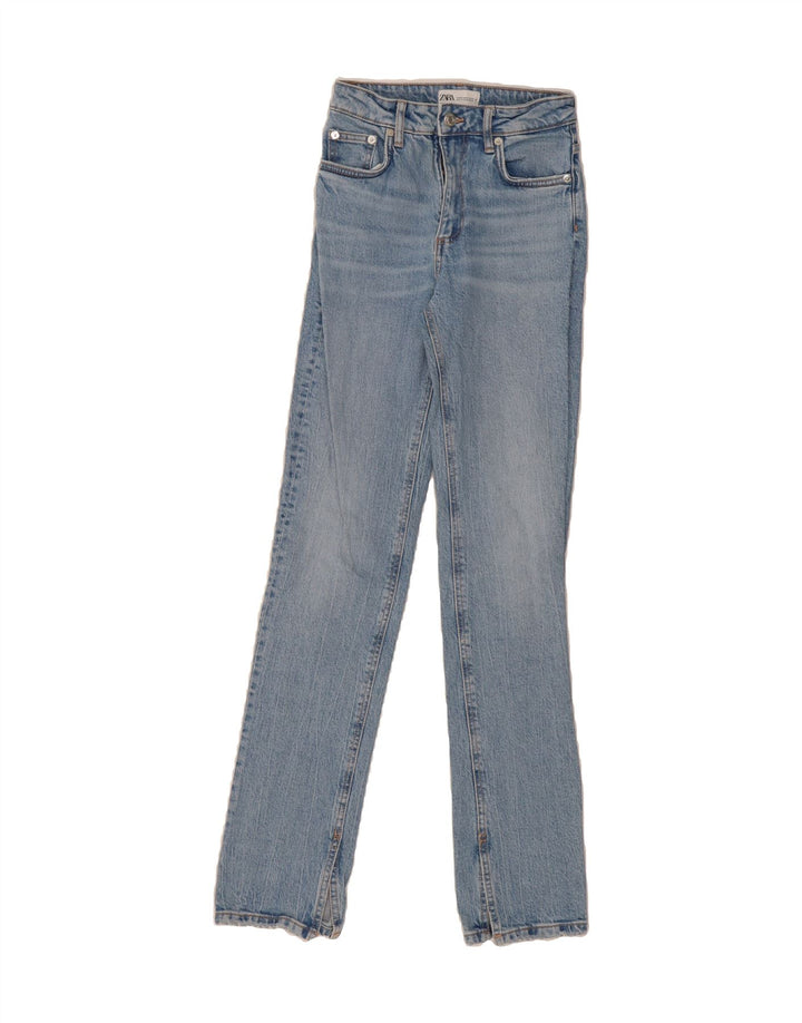 ZARA Womens Straight Jeans EU 32 2XS W22 L32 Blue Vintage Zara and Second-Hand Zara from Messina Hembry 