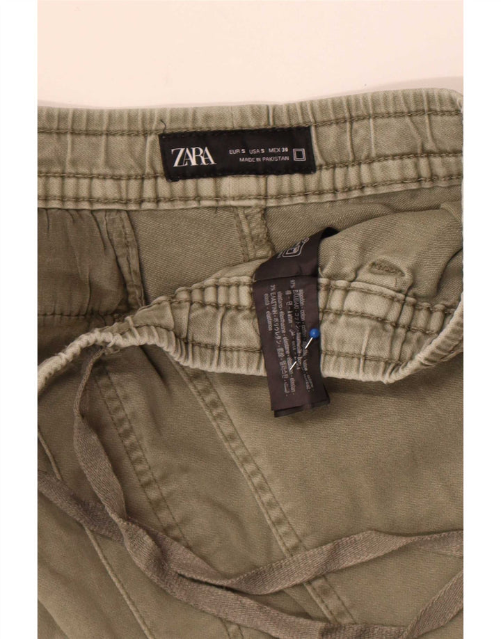 Мужские шорты карго Zara Small W30, хаки, хлопок