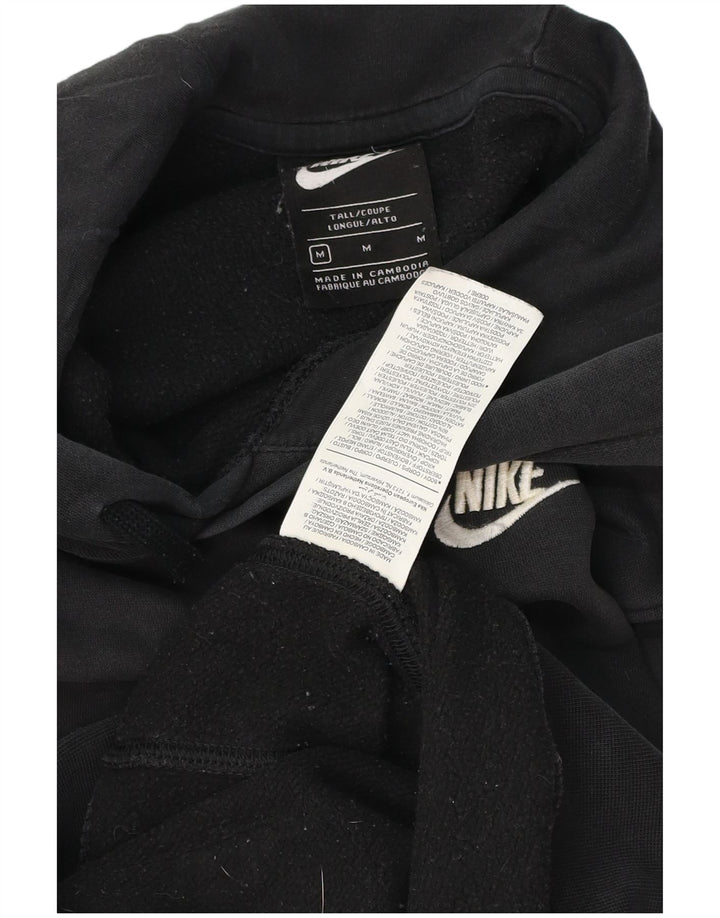 Мужской джемпер с капюшоном Nike, средний черный, хлопковый