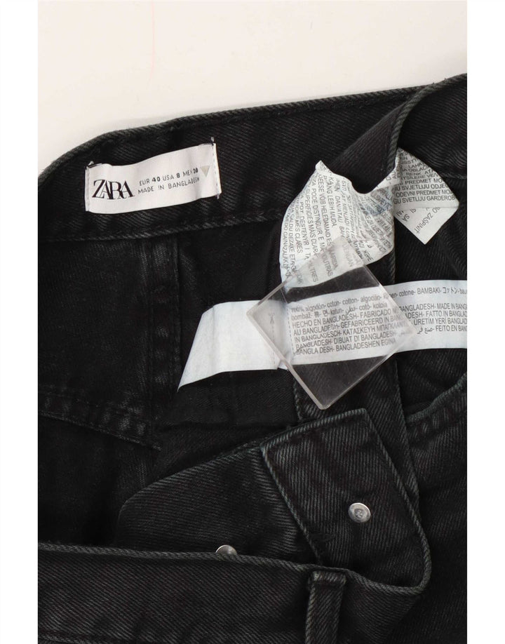 Женские прямые джинсы Zara EU 40 Medium W30 L29 Темно-синий хлопок