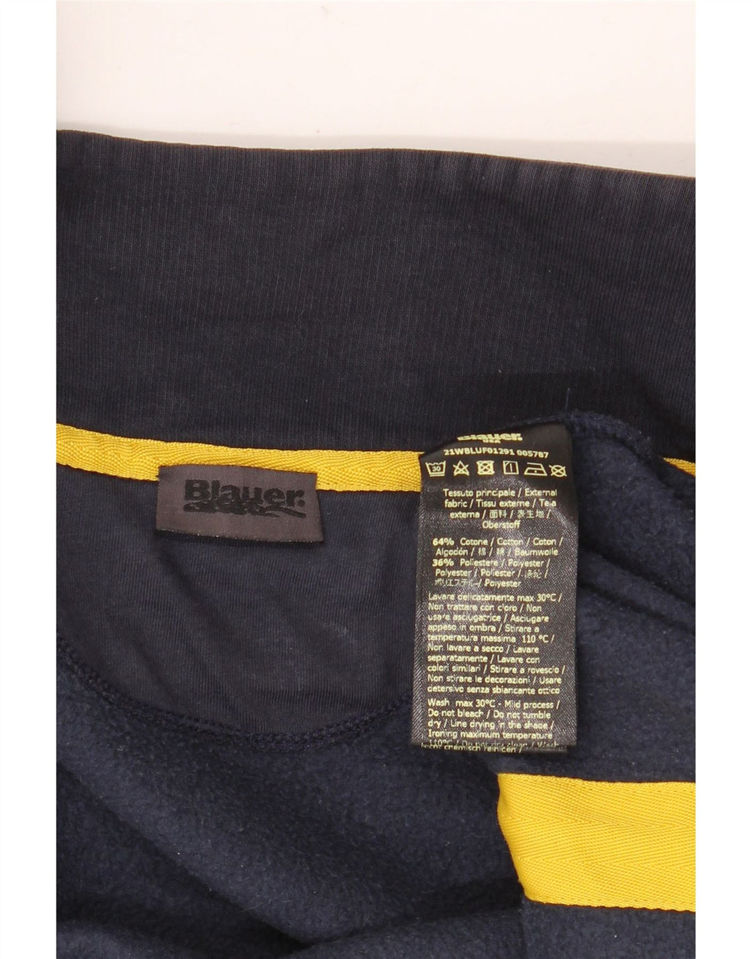 Мужская спортивная куртка Blauer, большая темно-синяя хлопковая куртка