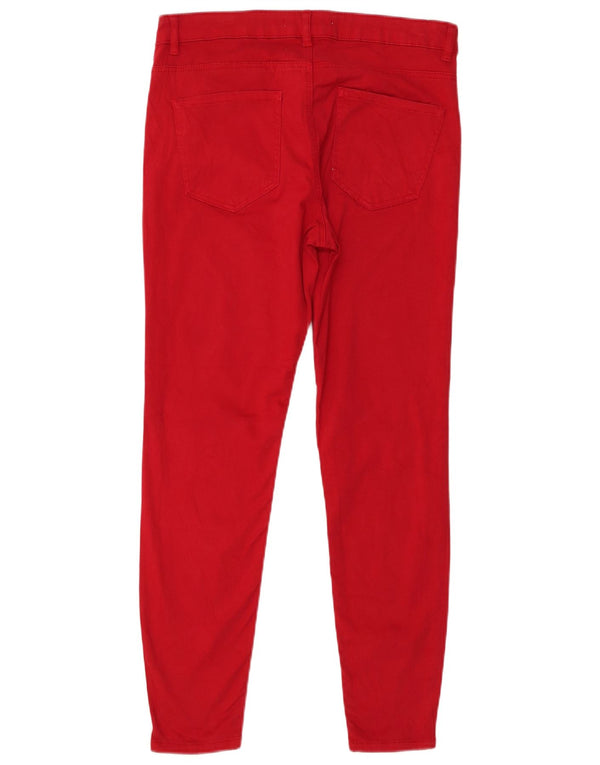Женские повседневные брюки скинни Zara EU 40 Medium W30 L27 красные