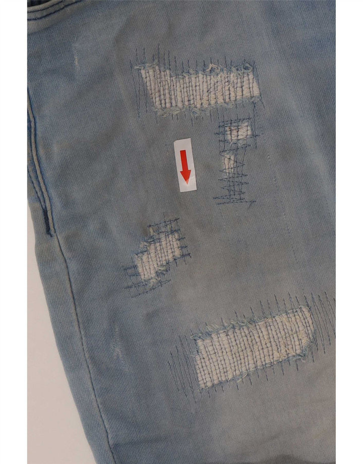 Jack & Jones Мужские джинсовые шорты с потертостями, маленькие W29, синие, хлопок