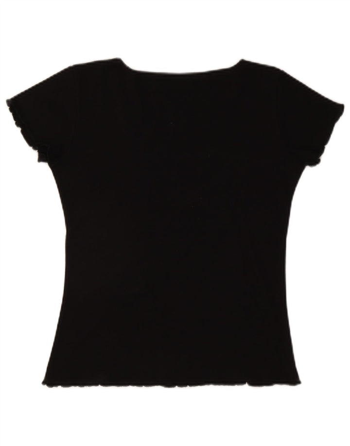 Женская футболка CLOCK HOUSE Top UK 12 Medium Black