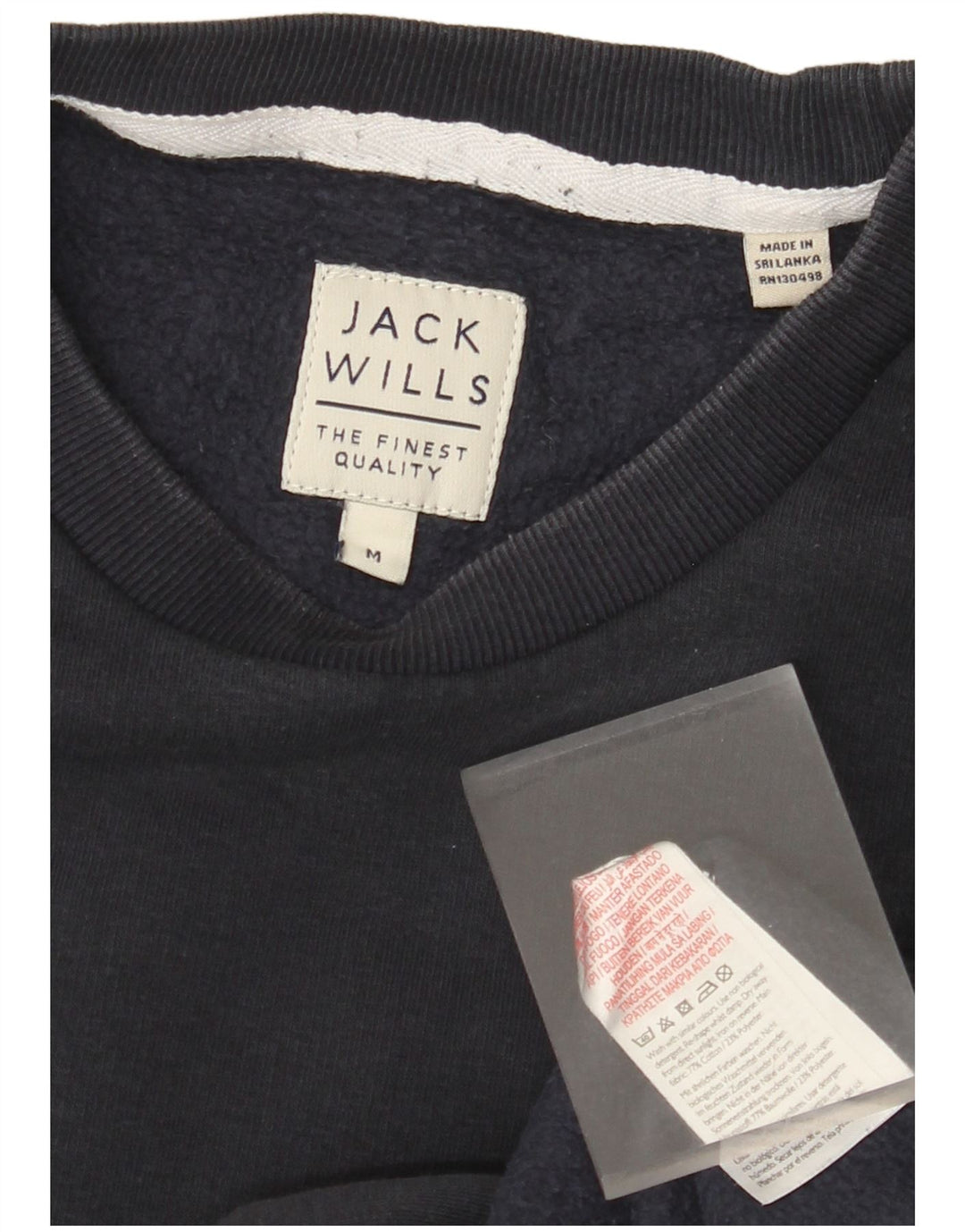 JACK WILLS Мужской свитер-джемпер среднего размера, темно-синий, хлопок