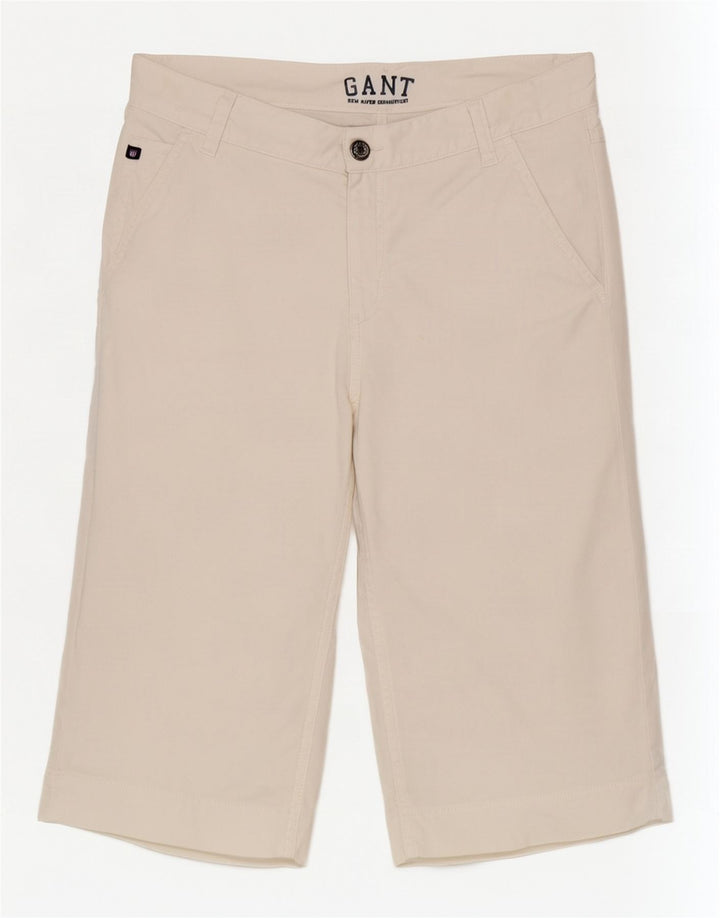Женские шорты-бермуды Gant W30, средний цвет, белый хлопок, хлопок