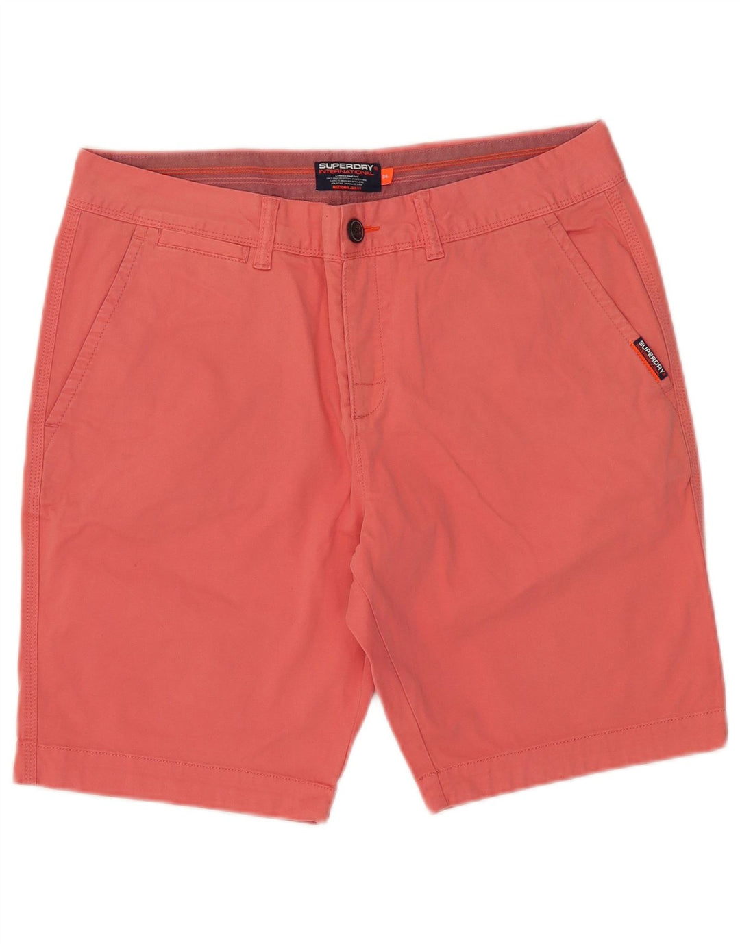 Мужские шорты чинос Superdry W34, большие розовые, хлопок