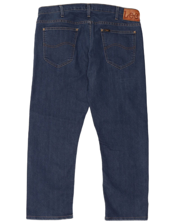 Женские прямые укороченные джинсы Lee Daren с молнией W36 L26, синий хлопок
