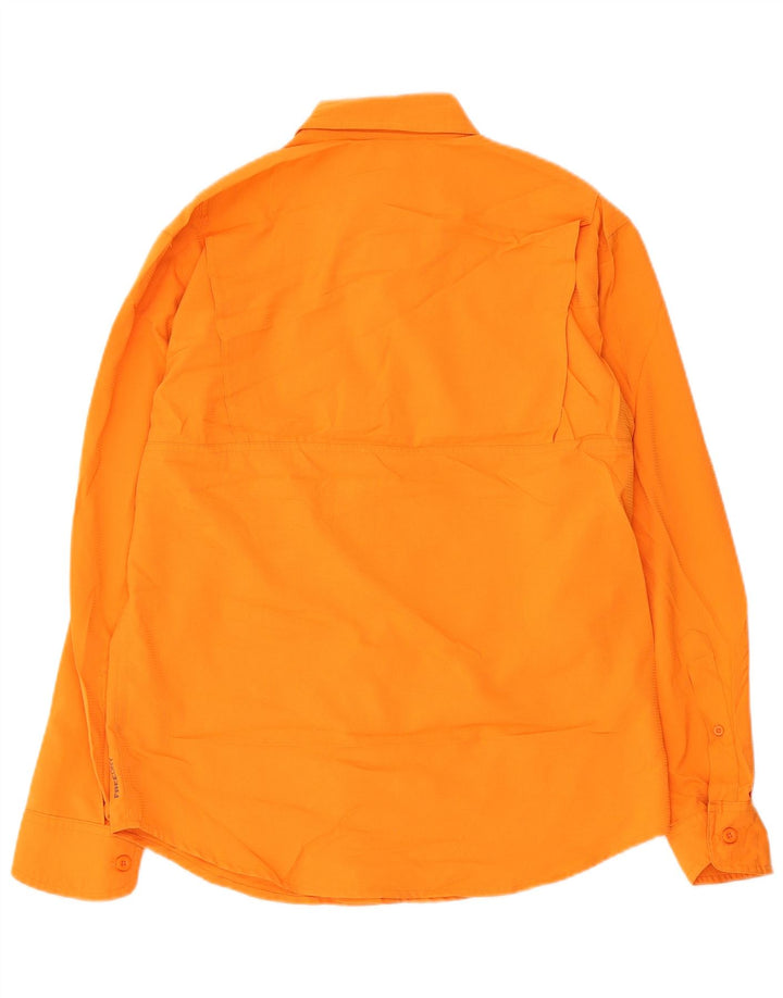 Мужская рубашка EDDIE BAUER, маленькая, оранжевая, полиэстер