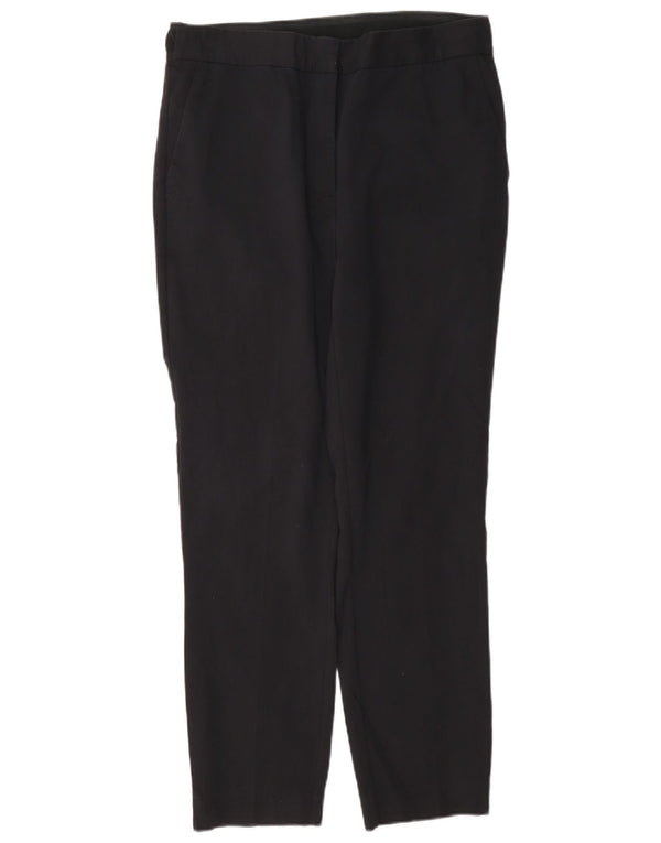 Женские прямые брюки чинос Zara, большие, серые, хлопковые, W30 L27