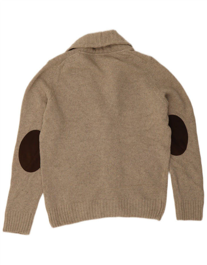 Мужской кардиган Zara, шерстяной свитер среднего серого цвета