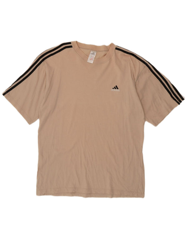 Мужская футболка Adidas Top UK 42/44, большая, бежевая, хлопок