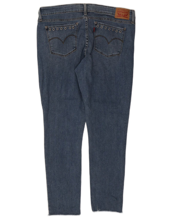 Женские укороченные джинсы скинни Levi's 711 W32 L26, синие, хлопок