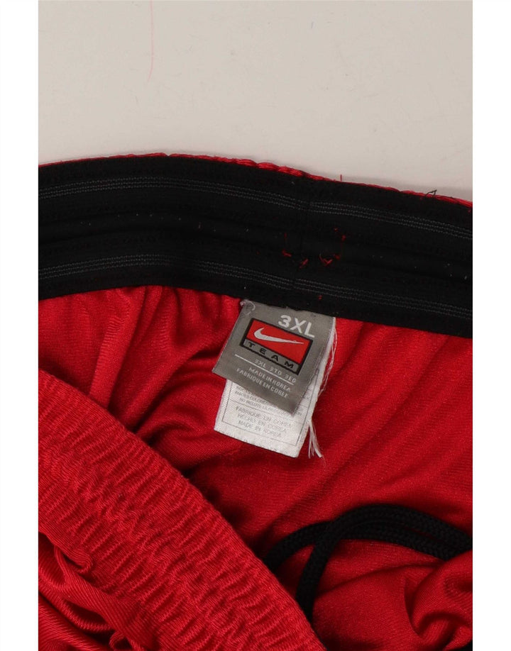 Мужские спортивные шорты Nike 3XL, красный полиэстер с цветными блоками