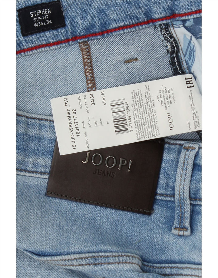 Мужские джинсы Joop Stephen Slim W34 L32, синий хлопок